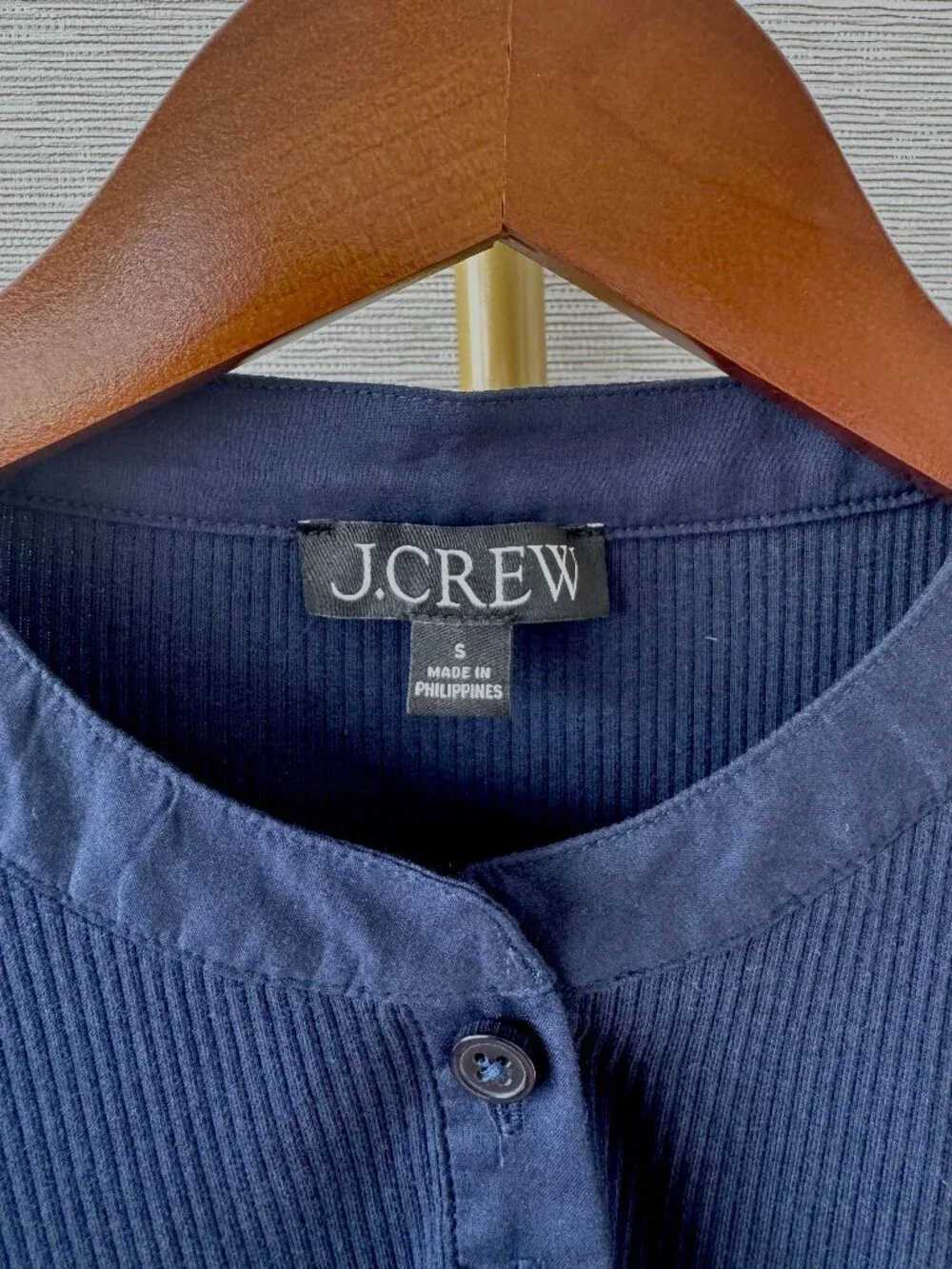 J.Crew Rib Puff-sleeve Shirt - Size S